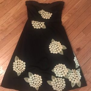 Anthropologie Odille Hydrangea Strapless Dress 2
